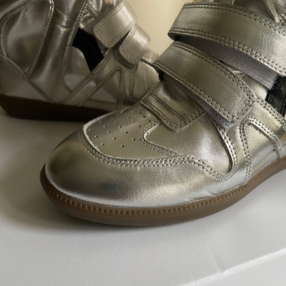 Isabel Marant Bekett Sneaker Gun Metal Silver - Picture 5 of 16